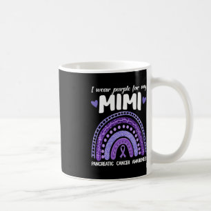 I Bära Lila för min Mimi- pankreascancer Rainbo Kaffemugg