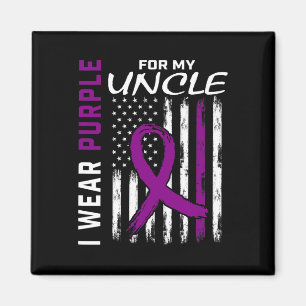 I Bära Lila för min morbror Epilepsy Awareness Ame Magnet