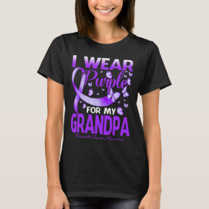 I Bära Lila för min morfar- pankreascancer Awa T Shirt