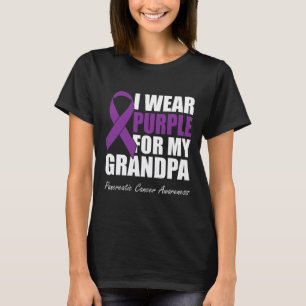 I Bära Lila för min morfar- pankreascancer Awa T Shirt