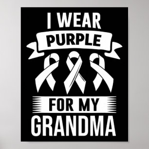 I Bära Lila för Min mormor Överdosering Medvetenhe Poster