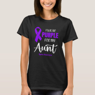 I Bära Lila för min Moster för Lupus-medvetenhet T Shirt