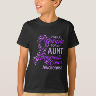I Bära Lila för min Moster-pankreascancer T Shirt