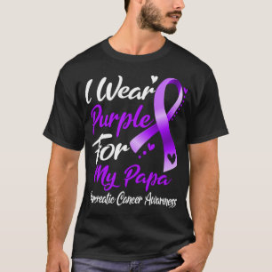I Bära Lila för min Pappa-bukspottkörtelcancer Awa T Shirt