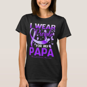 I Bära Lila för min Pappa-bukspottkörtelcancer Awa T Shirt