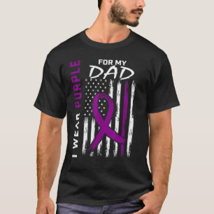 I Bära Lila för min Pappa-medvetenhet om epilepsi T Shirt
