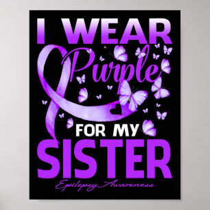 I Bära Lila för min sjukliga epilepsimedvetenhet Poster