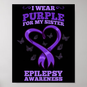 I Bära Lila för min sjuksköterskeepilepsimedvetenh Poster