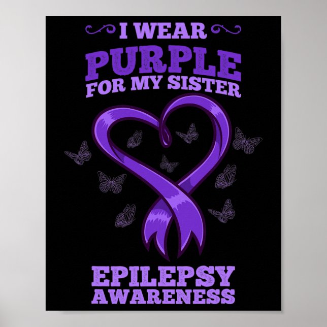 I Bära Lila för min sjuksköterskeepilepsimedvetenh Poster (Framsidan)