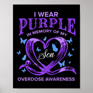 I Bära Lila för min son Överdosering Medvetenhet 1 Poster