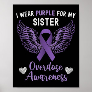I Bära Lila för min syster - överdoseringsmedveten Poster