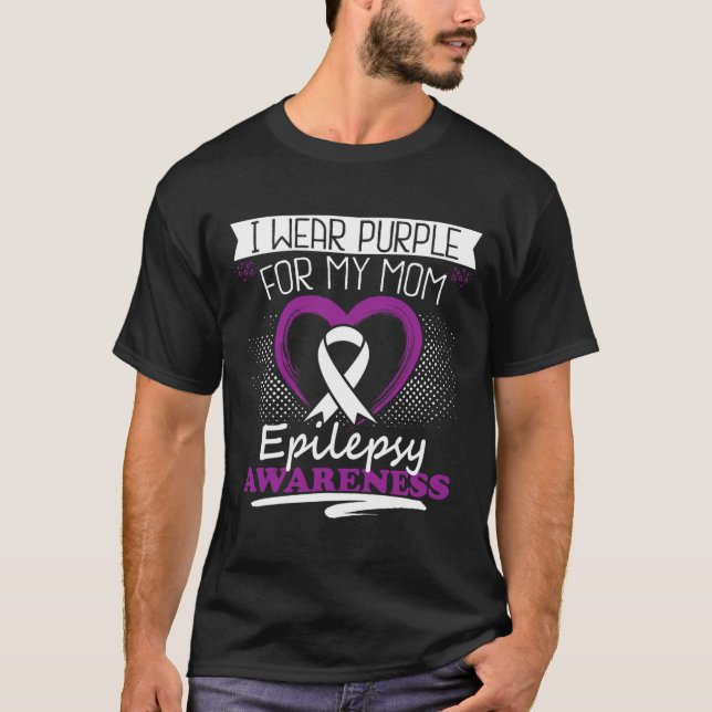 I Bära Lila för mina Epilepsidagsundersökningar i  T Shirt (Framsida)