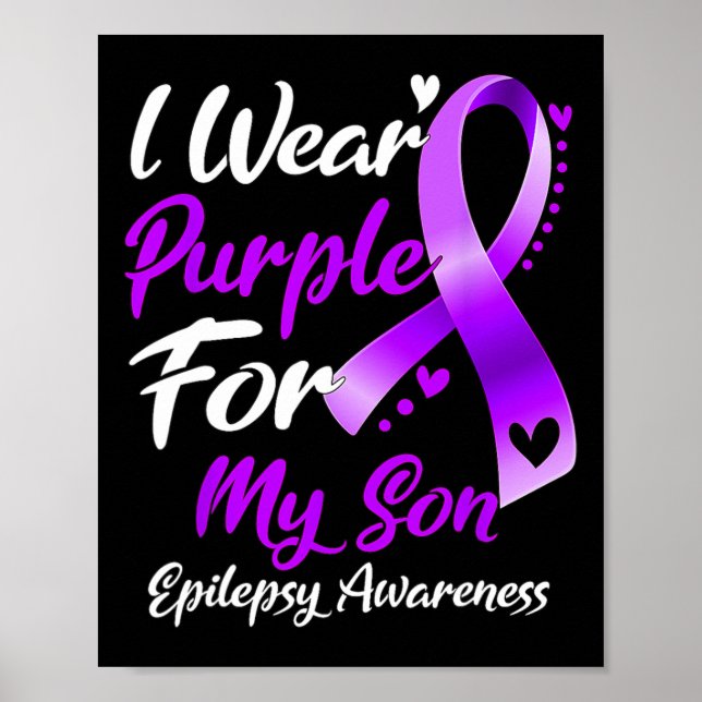 I Bära Lila för mina sonupplysningsgåvor om epilep Poster (Framsidan)