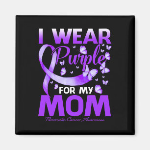 I Bära Lila för mitt Mamma- pankreascancerskydd Magnet