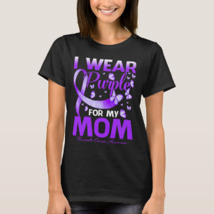 I Bära Lila för mitt Mamma- pankreascancerskydd T Shirt