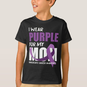 I Bära Lila för mitt Mamma- pankreascancerskydd T Shirt