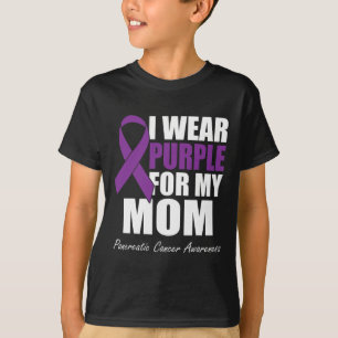 I Bära Lila för mitt Mamma- pankreascancerskydd T Shirt