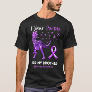 I Bära Lila for My Brother Epilepsy Awareness Di T Shirt