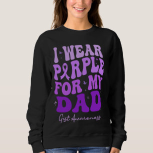I Bära Lila for My Pappa GIST Awareness Retro Groo T Shirt
