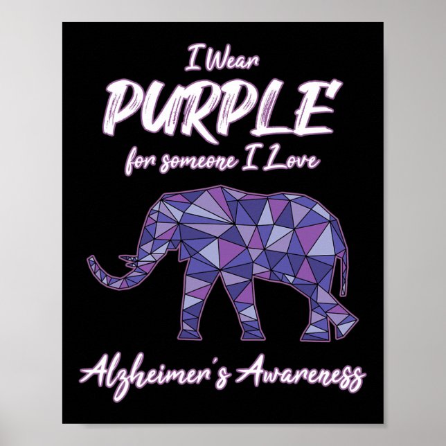 I Bära Lila för någon i Kärlek Heimerheimers Awar Poster (Framsidan)