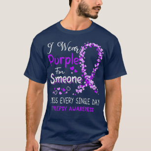 I Bära Lila för någon medvetenhet om epilepsi T Shirt