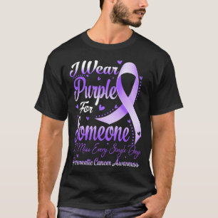 I Bära Lila för någon pankreascancer Awaren T Shirt