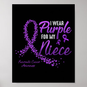 I Bära Lila för NIECE: s pankreascancervårdare Poster