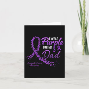 I Bära Lila för ökad medvetenhet om cancer i Pappa Kort
