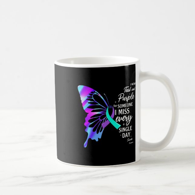 I Bära Lila för profylaktisk minnesförlust Kaffemugg (Höger)
