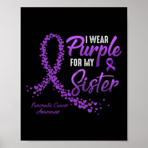 I Bära Lila för SISTER Pankreascancer Awarene Poster
