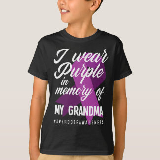 I Bära Lila i minnet för min mormor överdos AW T Shirt