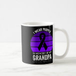 I Bära Lila Lila för överdosering av medvetandegra Kaffemugg<br><div class="desc">I Bära Lila Lila för överdosering Ökad medvetenhet Ribbon Grandpa</div>