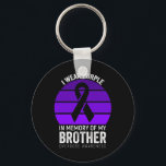 I Bära Lila Lila Ökad medvetenhet om  Ribbon Bro Nyckelring<br><div class="desc">I Bära Lila Lila för överdosering Ökad medvetenhet Ribbon Brother</div>