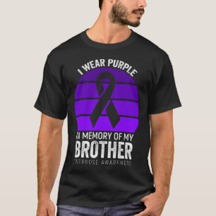 I Bära Lila Lila Ökad medvetenhet om Ribbon Bro T Shirt