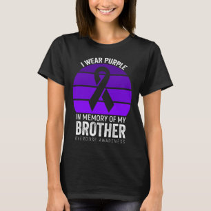 I Bära Lila Lila Ökad medvetenhet om Ribbon Bro T Shirt