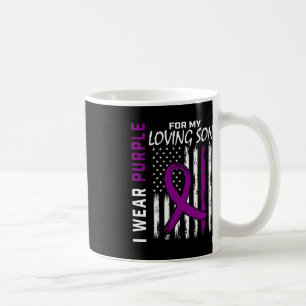 I Bära Lila Loving Son Epilepsy Awareness Americ Kaffemugg