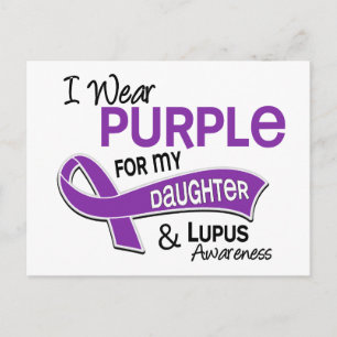 I Bära Lila till min dotter 42 Lupus Vykort
