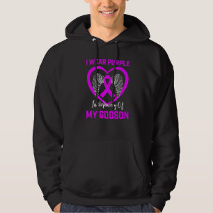 I Bära Lila till minne av Godson Epilepsy Awarene Hoodie