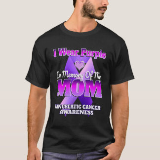 I Bära Lila till minne av min Mamma pankreascancer T Shirt