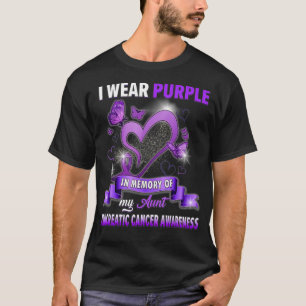 I Bära Lila till minne av min Moster-bukspottkanal T Shirt