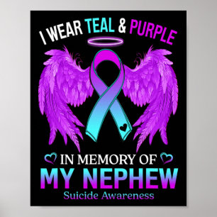 I Bära Lila till minne av Nephew Suicide Awa Poster