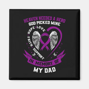 I Bära Lila till minne av Pappa pankreascancer A Magnet