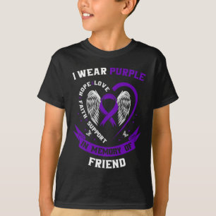 I Bära Lila till minnet av min Friend Pancreatic C T Shirt