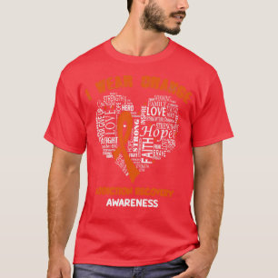I Bära Orange for Addence Recovery Awareness Fai T Shirt