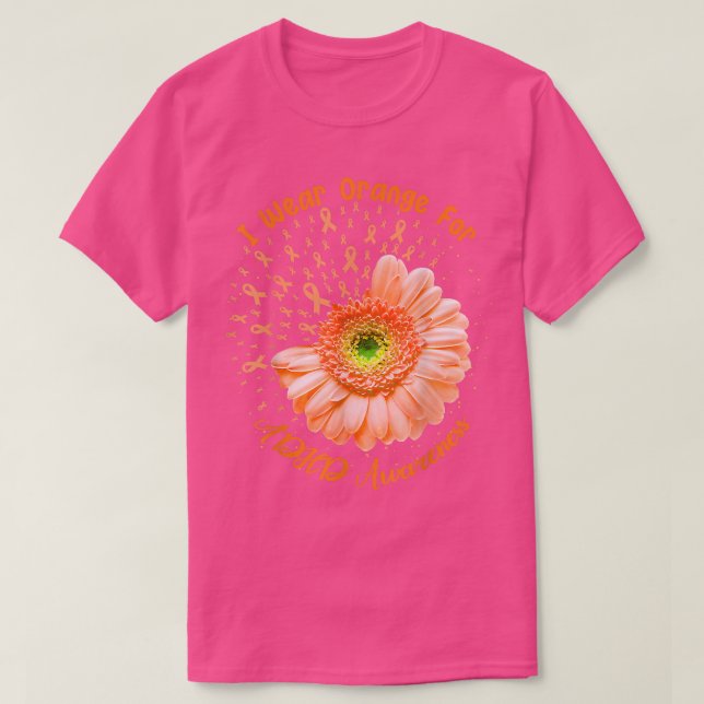 I Bära Orange för ADHD Awareness Survivor T Shirt (Design framsida)