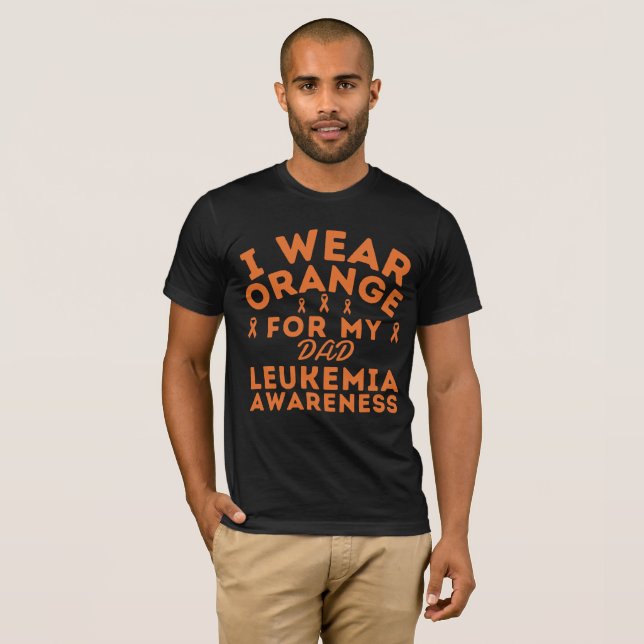 I Bära Orange för Anpassningsbarna för medvetenhet T Shirt (Hel framsida)