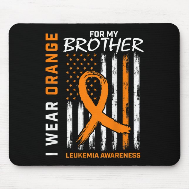 I Bära Orange för broderleukemi Awareness Ameri Musmatta (Framsidan)