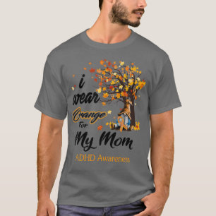 I Bära Orange för Mamma ADHD Awareness Gnome Kärle T Shirt