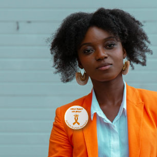 I bära Orange för mig själv Många Sclerosis Knapp