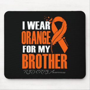 I Bära Orange för min broder RSD Crps Awareness Fe Musmatta